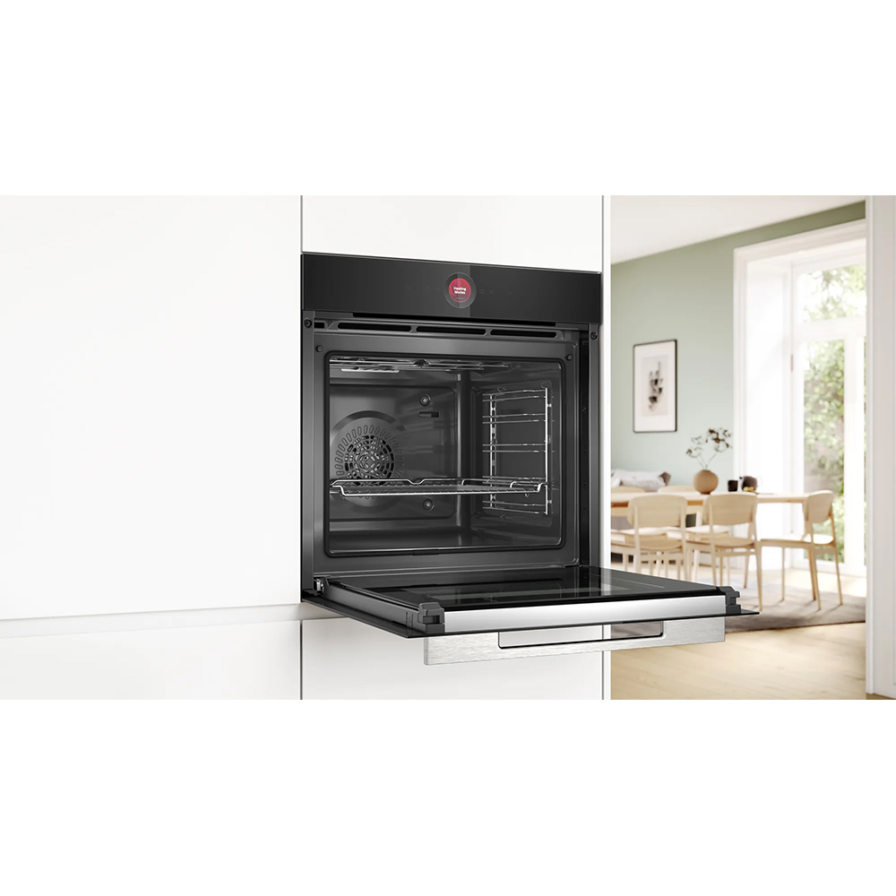 Cuptor incorporabil BOSCH HBG7741B1, Electric, Autocuratare pirolitica, 71 l, Clasa A+, negru