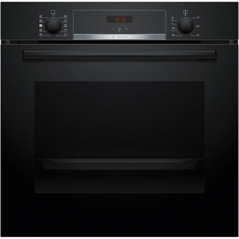 Cuptor incorporabil BOSCH HQA534BB3, Electric, Gatire cu abur, Autocuratare EcoClean, 71 l, Clasa A+, negru