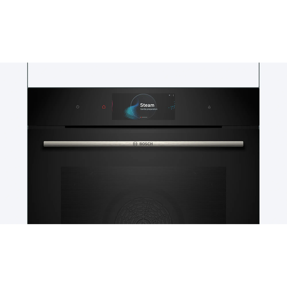 Cuptor incorporabil BOSCH HSG7584B1, Electric, Gatire cu abur, Autocuratare EcoClean, 71 l, Clasa A+, negru