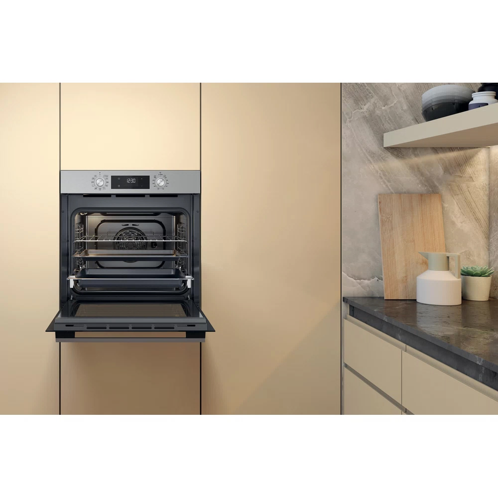 Cuptor incorporabil WHIRLPOOL OMK58HU1X, Electric, Autocuratare hidrolitica, 71 l, Clasa A+, inox