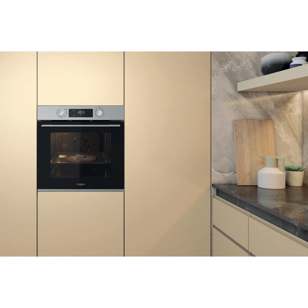 Cuptor incorporabil WHIRLPOOL OMK58HU1X, Electric, Autocuratare hidrolitica, 71 l, Clasa A+, inox