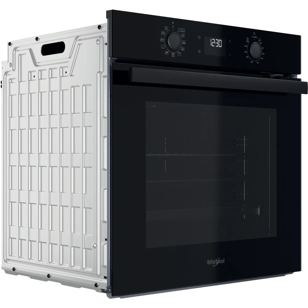 Cuptor incorporabil WHIRLPOOL OMR58HU1B, Electric, Autocuratare hidrolitica, 71 l, Clasa A+, negru