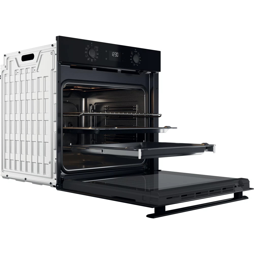 Cuptor incorporabil WHIRLPOOL OMR58HU1B, Electric, Autocuratare hidrolitica, 71 l, Clasa A+, negru