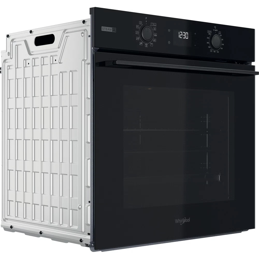 Cuptor incorporabil WHIRLPOOL OMSK58RU1SB, Electric, Gatire cu abur, Autocuratare pirolitica, 71 l, Clasa A+, negru