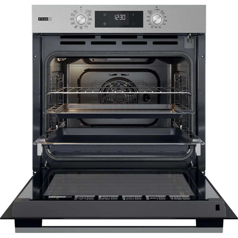 Cuptor incorporabil WHIRLPOOL OMSK58RU1SX, Electric, Gatire cu abur, Autocuratare pirolitica, 71 l, Clasa A+, inox