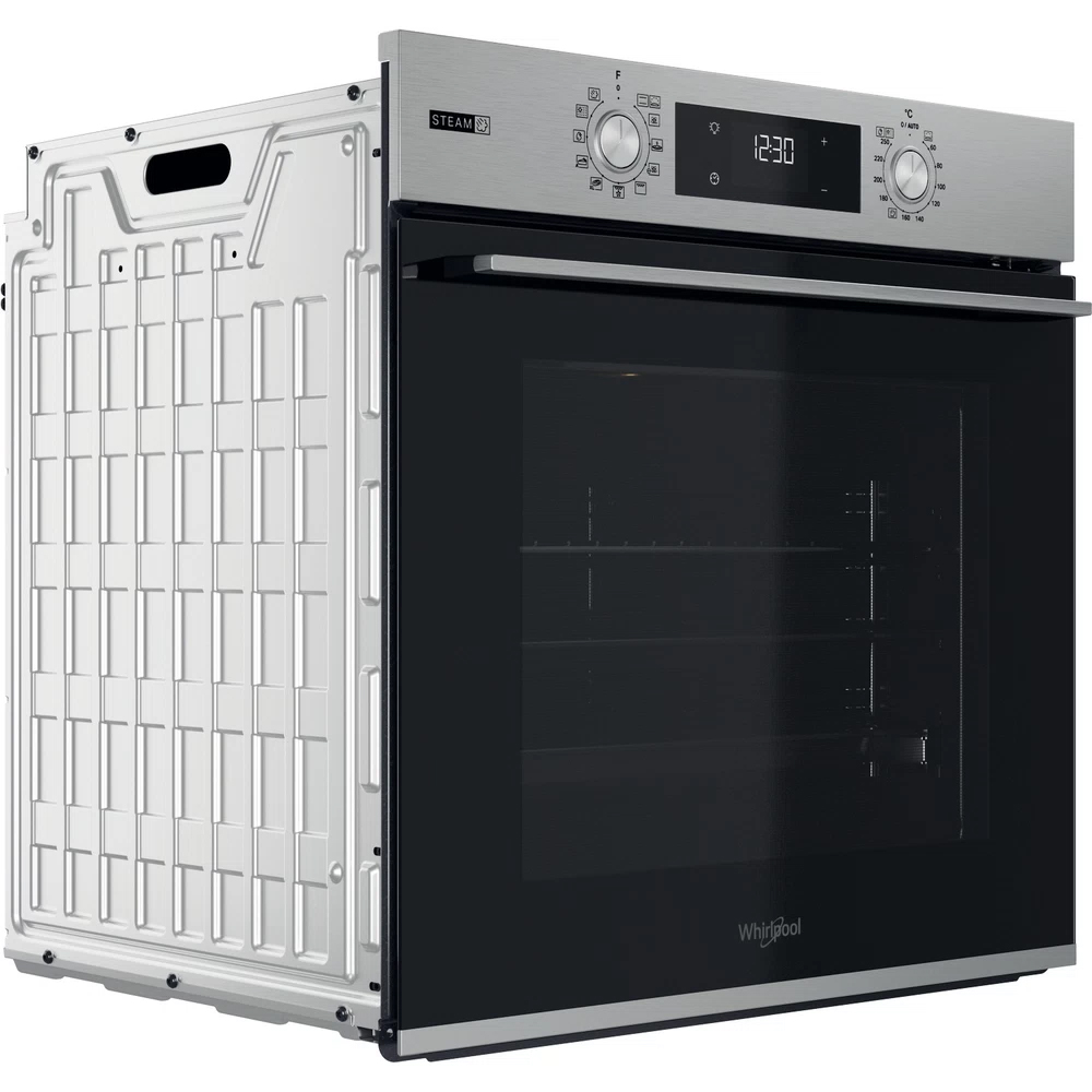 Cuptor incorporabil WHIRLPOOL OMSK58RU1SX, Electric, Gatire cu abur, Autocuratare pirolitica, 71 l, Clasa A+, inox