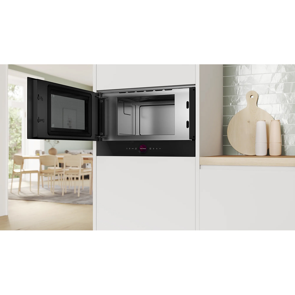 Cuptor cu microunde incorporabil BOSCH BFL7221B1, 21l, 900W, negru