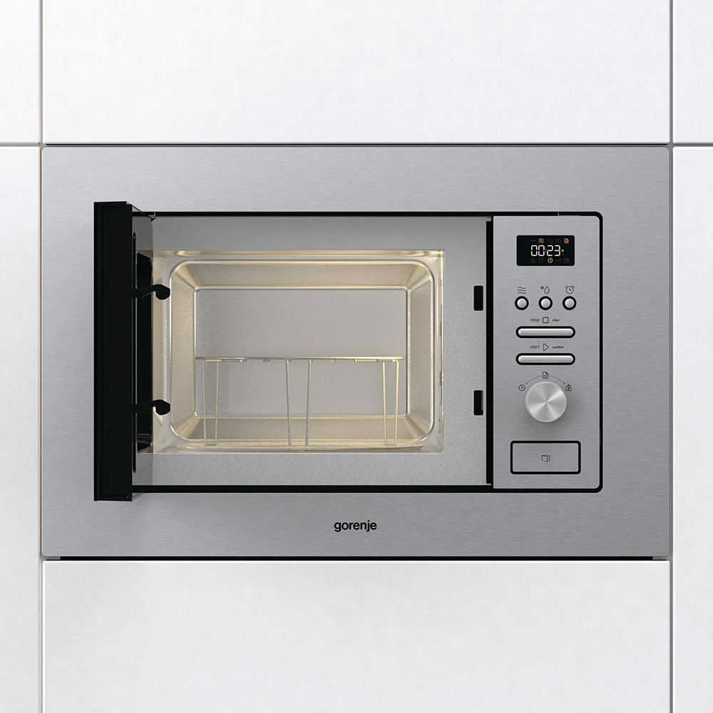 Cuptor cu microunde incorporabil GORENJE BM201AG1X, 20l, 800 W, grill, inox
