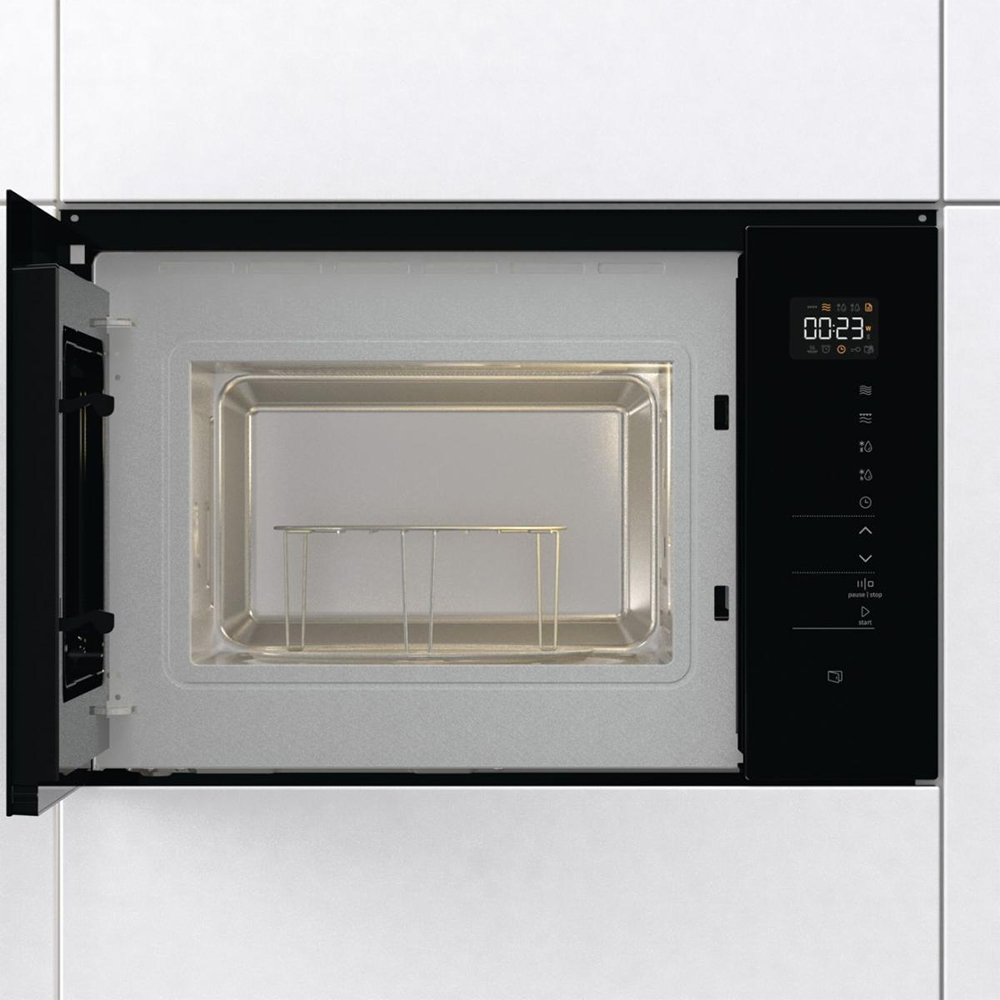 Cuptor cu microunde incorporabil GORENJE BMI251SG3BG, 25l, 900W, Grill, negru