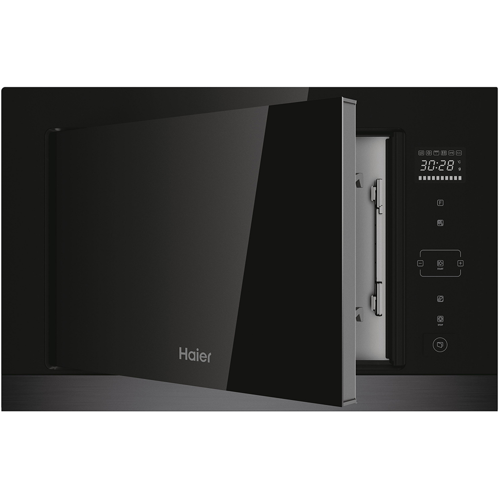 Cuptor cu microunde incorporabil HAIER HOR38G5FT, 28l, 900W, Grill, negru