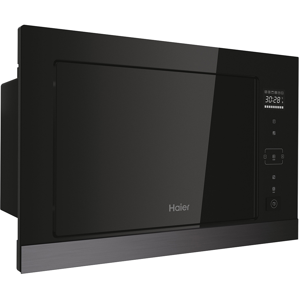 Cuptor cu microunde incorporabil HAIER HOR38G5FT, 28l, 900W, Grill, negru