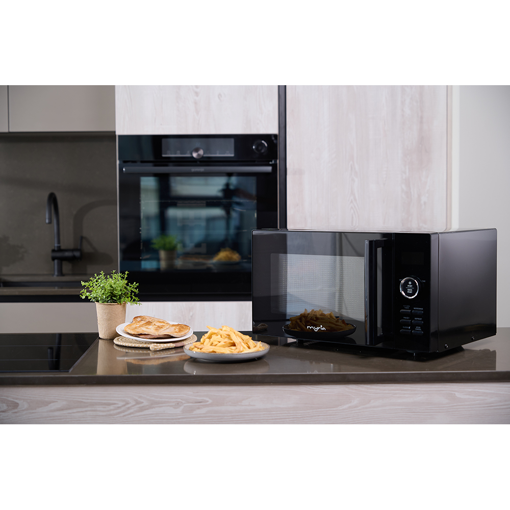 Cuptor microunde MYRIA MY4701BK, 25l, 900W, negru