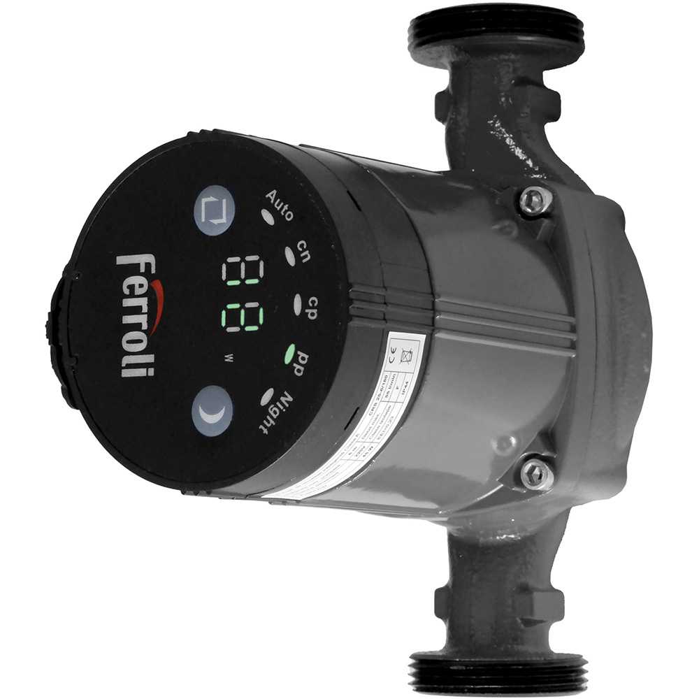 Pompa electronica de circulatie FERROLI CRS 25-8/180, 60W, 180 mm, 220V, antracit