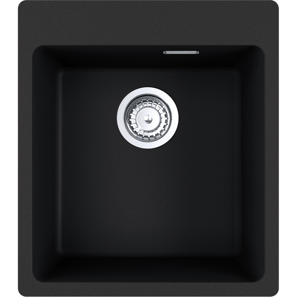 Pachet chiuveta FRANKE MRG 610-39, 1 cuva, compozit granit, baterie Pola, negru