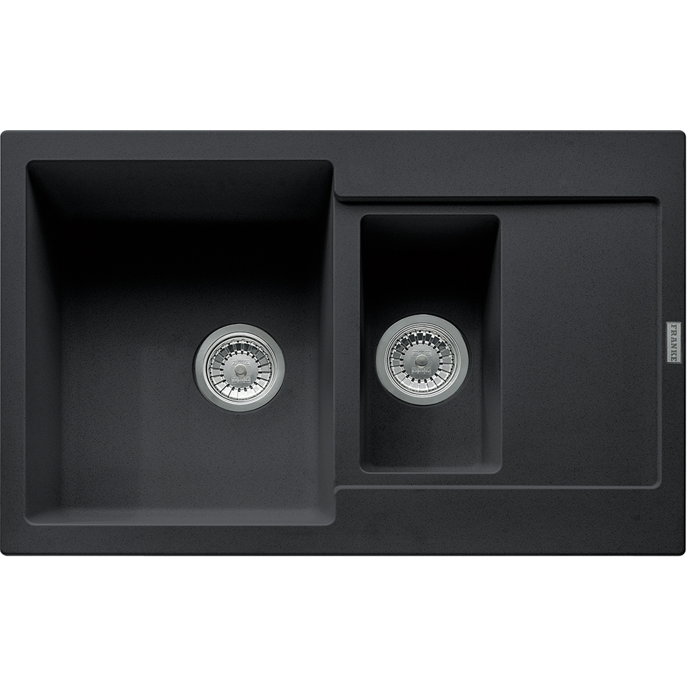 Chiuveta bucatarie FRANKE MRG 651-78, 1 1/2 cuve, picurator reversibil, compozit granit, negru