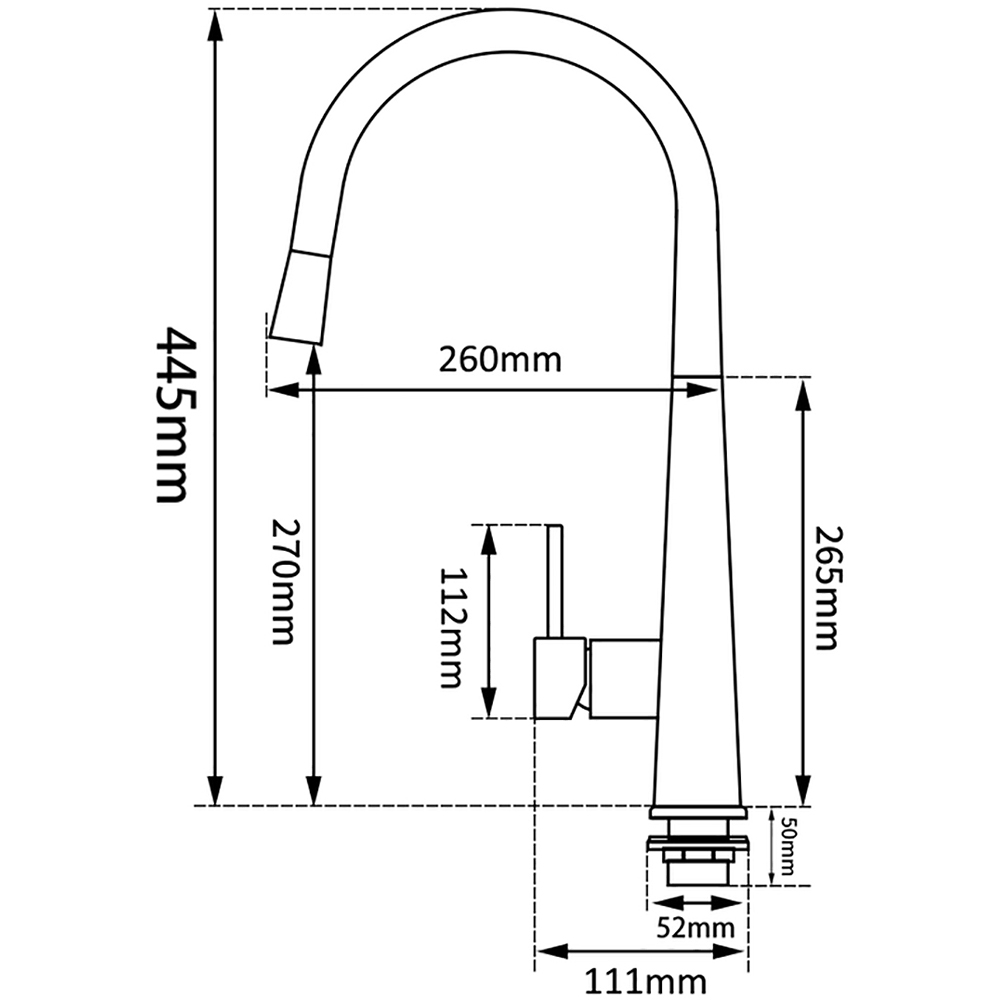 Pachet chiuveta PYRAMIS Altexia Diamond Square 76, compozit granit + baterie, alb
