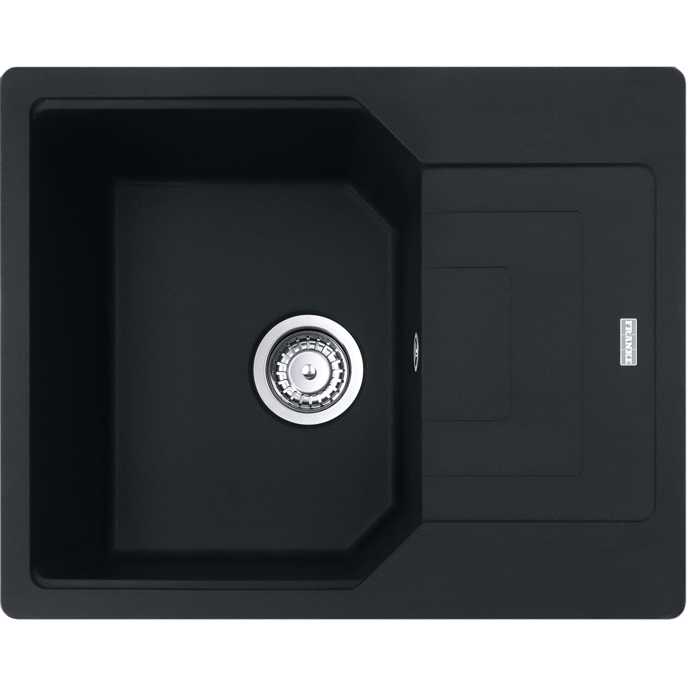 Chiuveta bucatarie FRANKE Urban UBG 611-62, 1 cuva, picurator reversibil, granit, negru mat