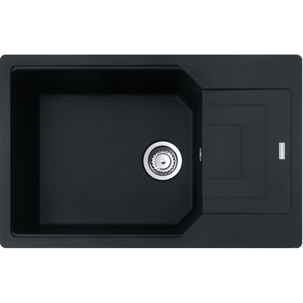 Chiuveta bucatarie FRANKE Urban UBG 611-78L, 1 cuva, picurator reversibil, granit, negru mat