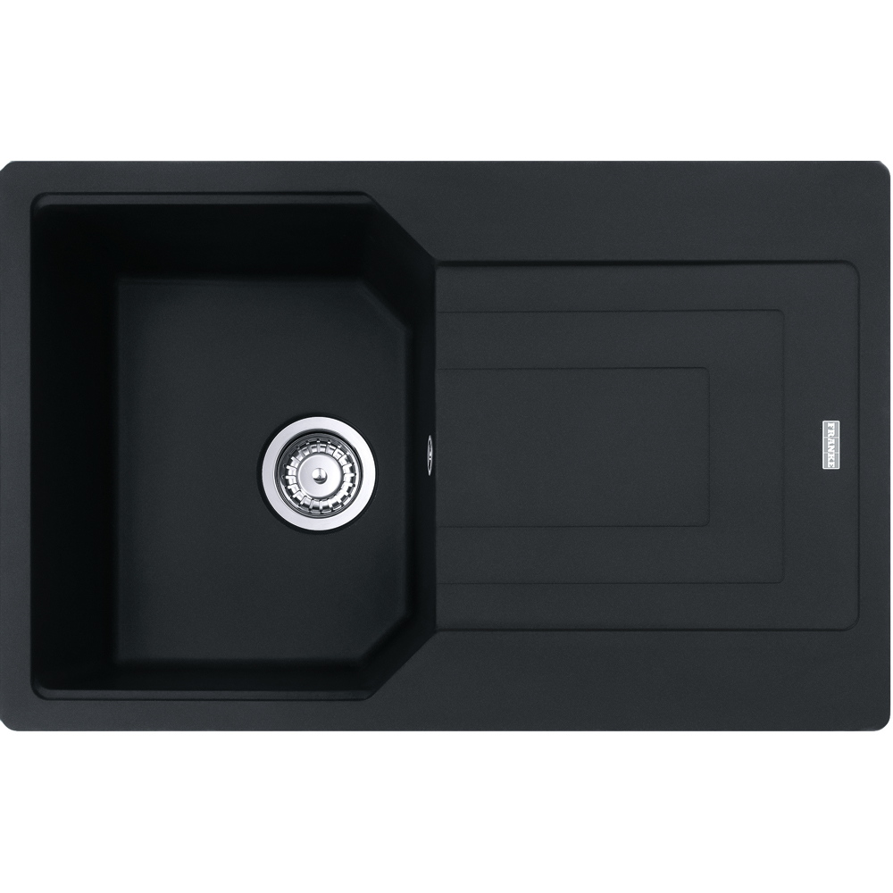 Chiuveta bucatarie FRANKE Urban UBG 611-78, 1 cuva, picurator reversibil, granit, negru mat