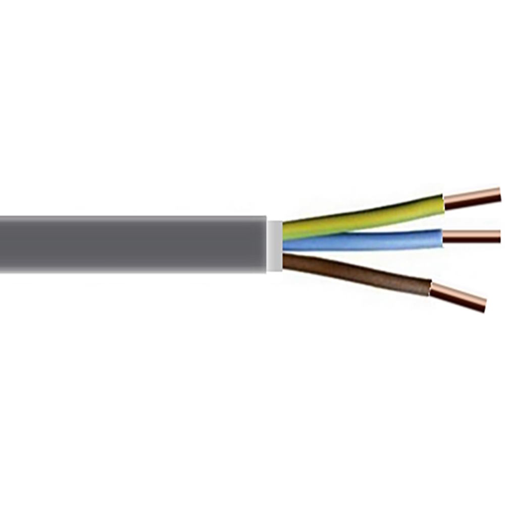 Cablu electric OMNICABLE, CYY-F, 3 x 4mm2, gri, metru