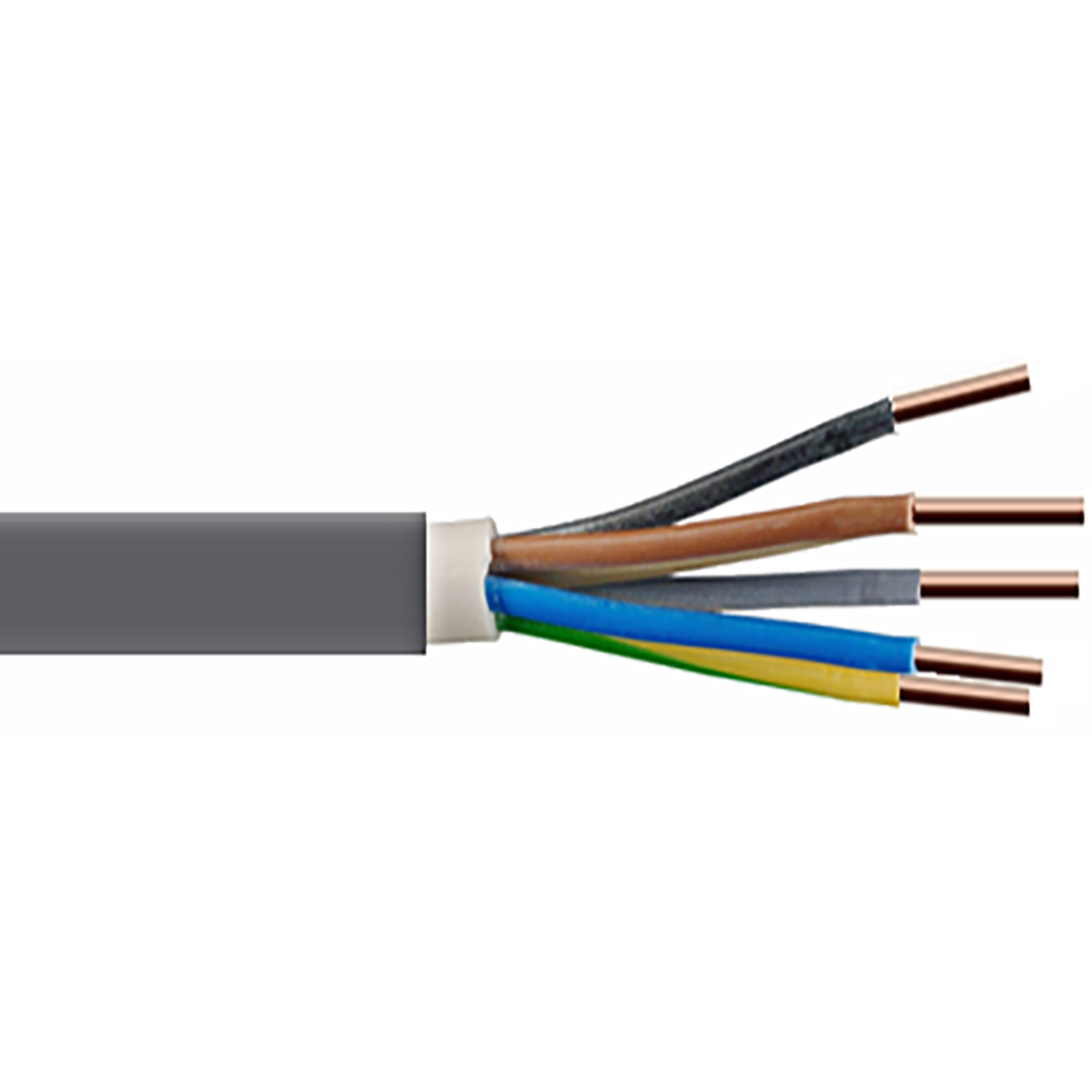 Cablu electric OMNICABLE, CYY-F, 5 x 4mm2, gri, metru