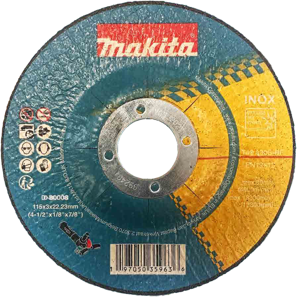 Disc de taiere MAKITA D-80008, inox, 115 x 3 x 22.23 mm