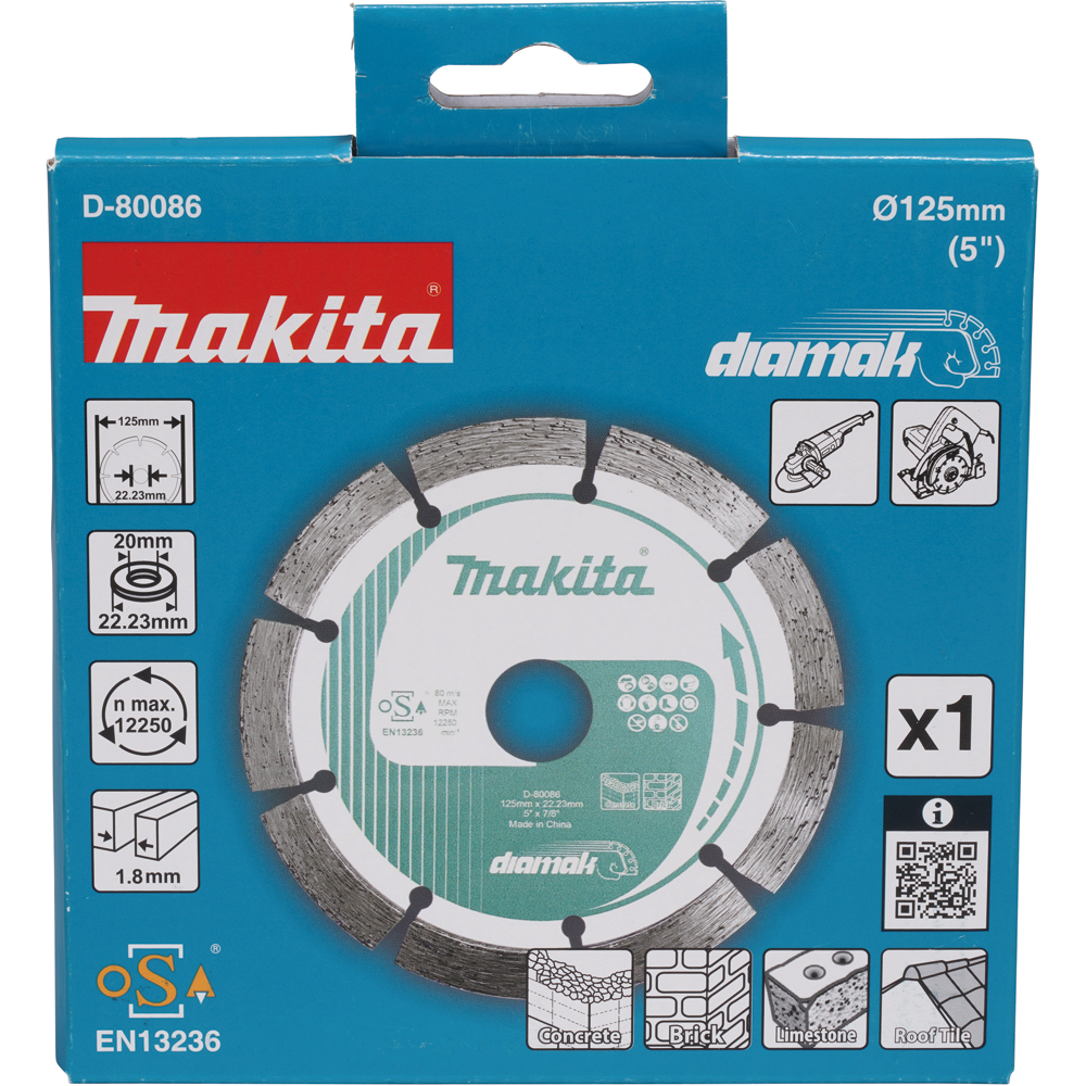 Disc diamantat MAKITA D-80086, 125 x 1.8 x 22.23 mm