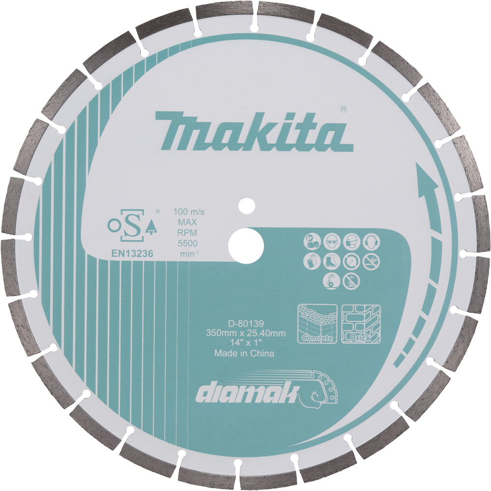 Disc diamantat MAKITA D-80139, 350 x 3.2 x 25.40 mm