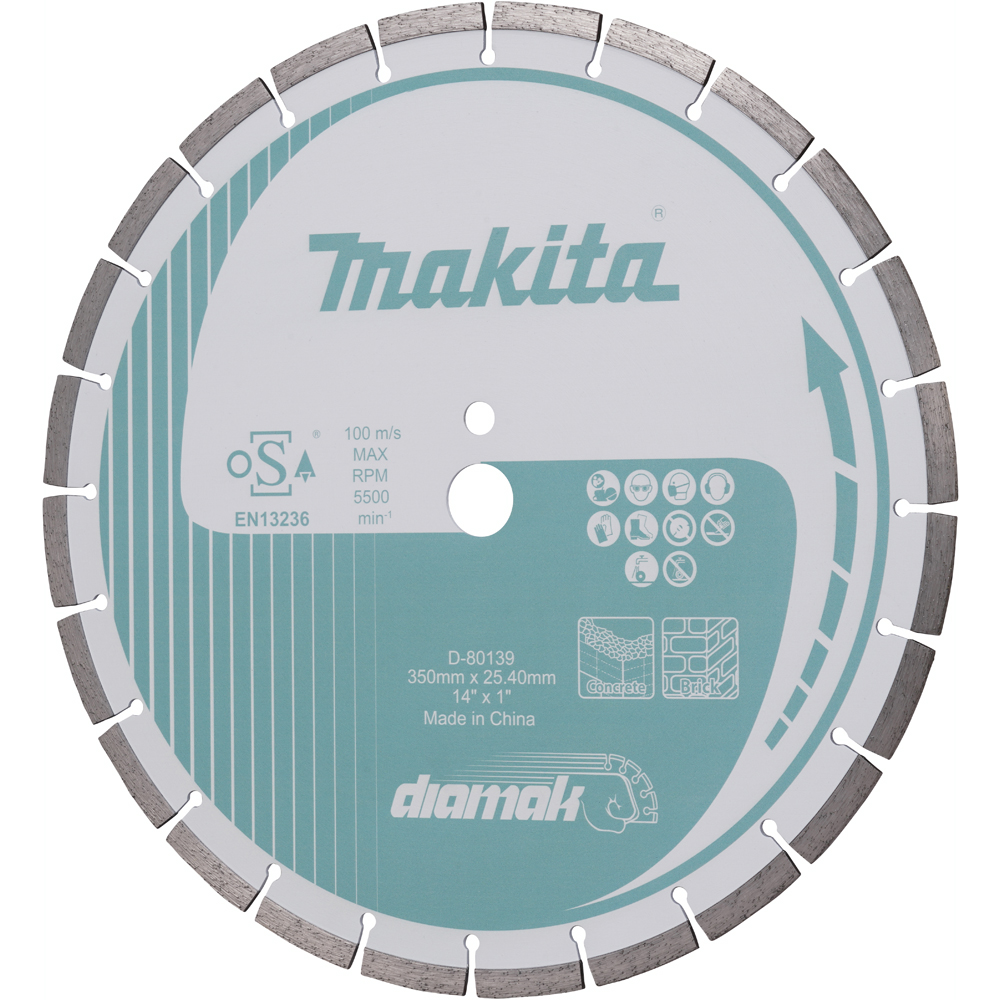 Disc diamantat MAKITA D-80139, 350 x 3.2 x 25.40 mm