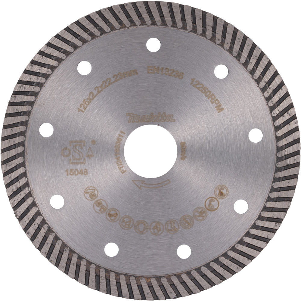 Disc diamantat pentru taiere uscata MAKITA D-80167, 125 x 2.2 x 22.23 mm