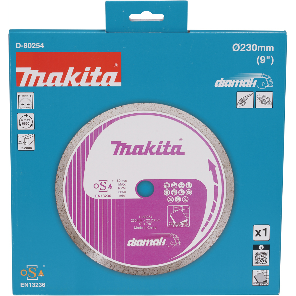 Disc diamantat Rim MAKITA D-80254, 230 x 2.2 x 22.23 mm