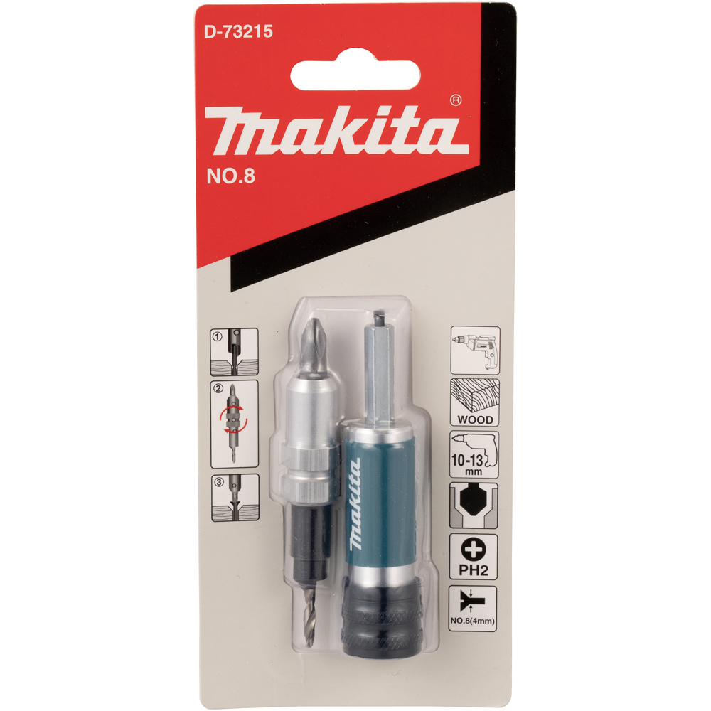 Burghiu cu zencuitor si bit MAKITA D-73215, M4, 2.8 mm 