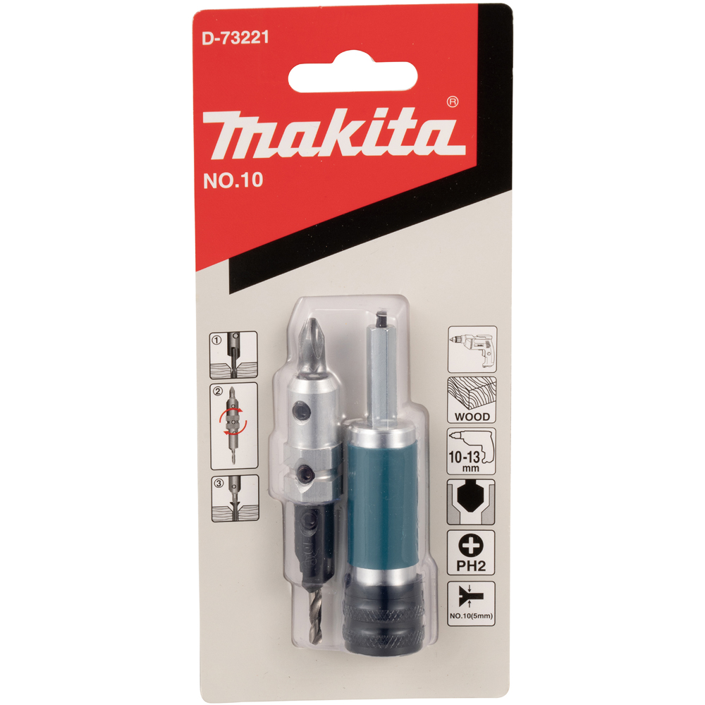 Burghiu cu zencuitor si bit MAKITA D-73221, M5, 3.2 mm