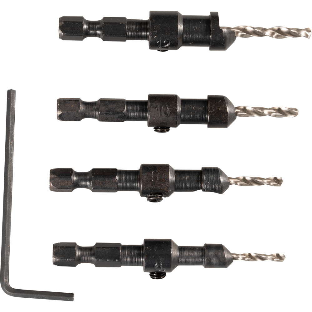 Set burghie cu zencuitor MAKITA D-73455, 2.4-3.6 mm, 4 bucati