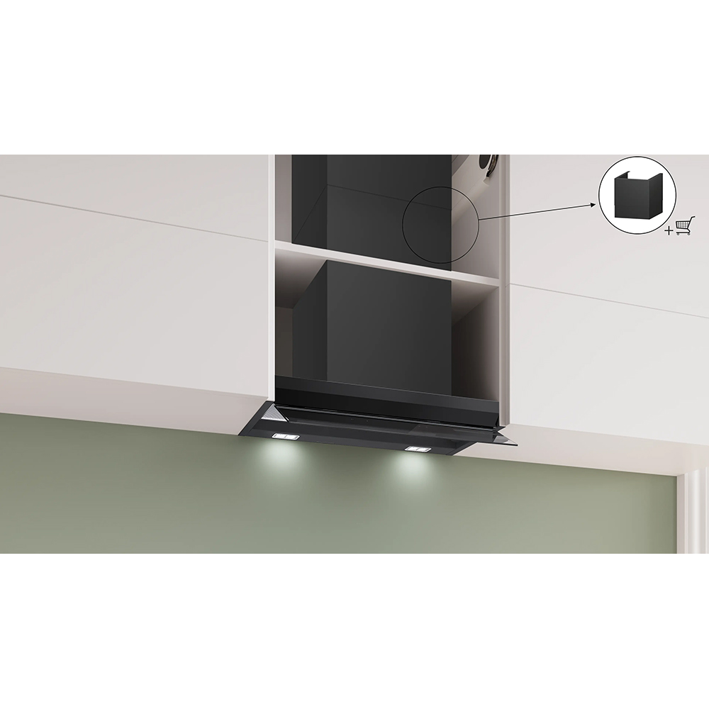 Hota incorporabila BOSCH DBB67DP60, 1 motor, 699 m3/h, L 60 cm, negru