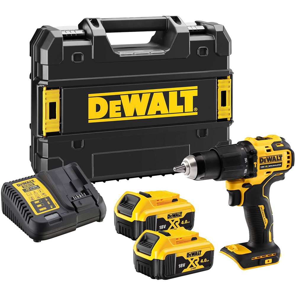 Masina de gaurit si insurubat cu percutie DEWALT DCD709M2T-QW, 18V, 2x4Ah, 1650RPM, 65Nm