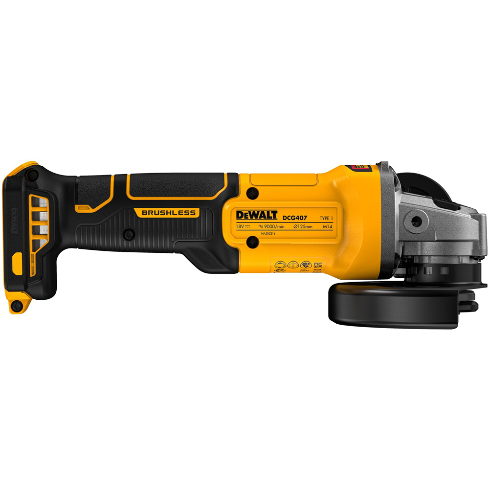 Polizor unghiular DEWALT DCG407M1T TSTAK, 18V, 4Ah, 125 mm, 9000 rpm