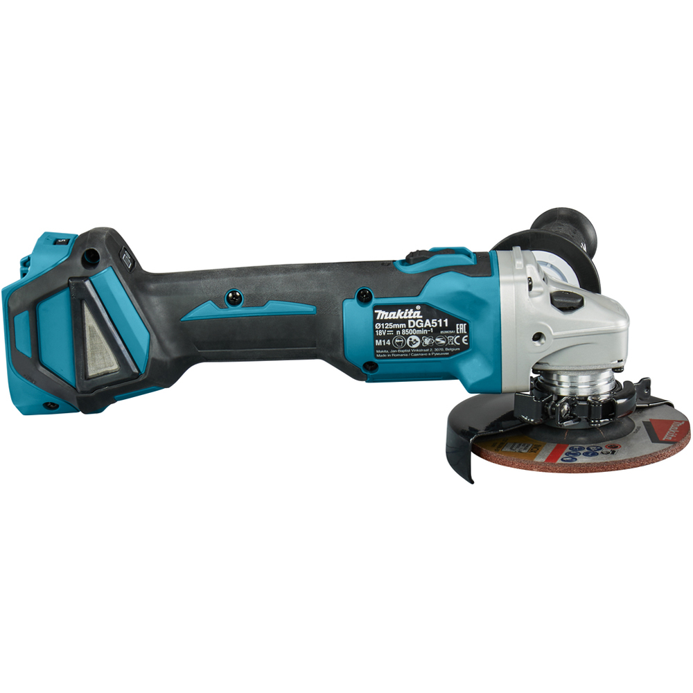 Polizor unghiular MAKITA DGA511Z , 18V, 8500RPM, 125mm, fara acumulator