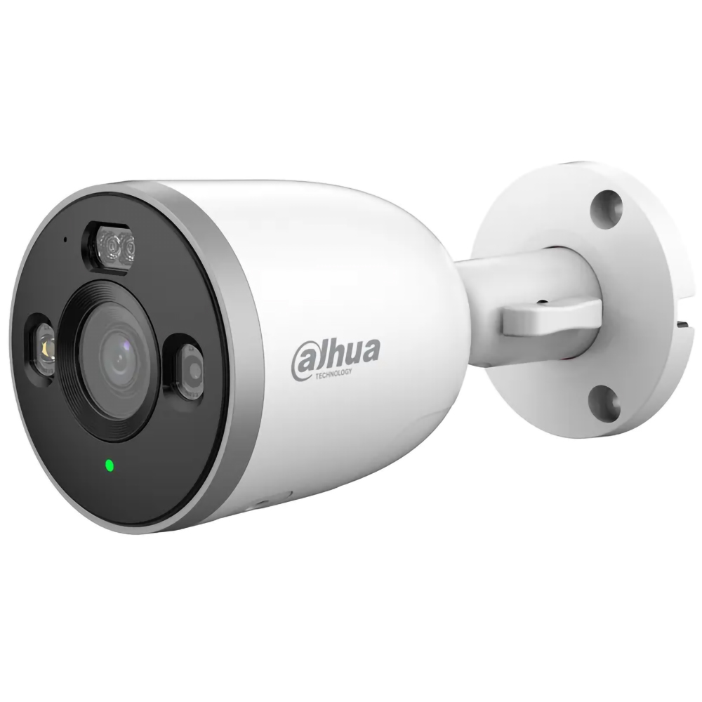 Camera IP Wireless exterior DAHUA Bullet DH-IPC-F5DP-PV-0280B, 5MP, 1620p, IP67, IR, Detectie AI, alb