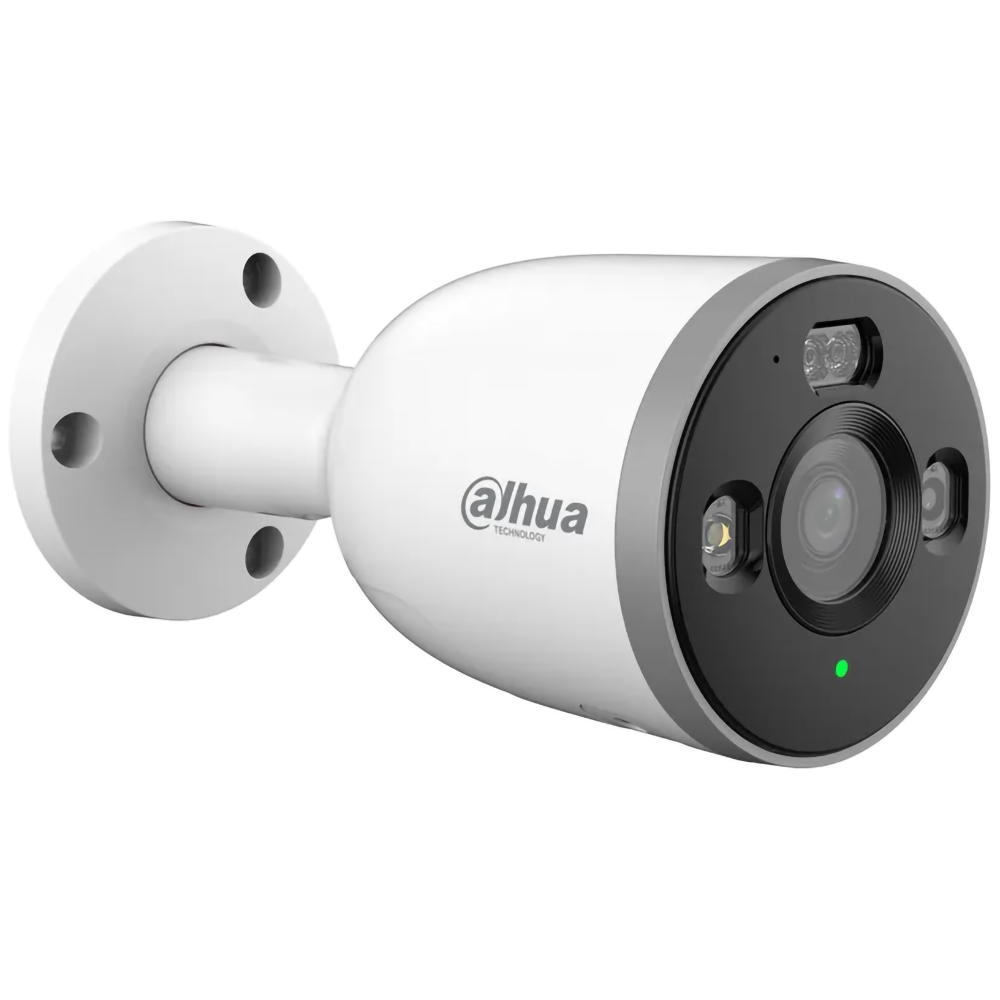 Camera IP Wireless exterior DAHUA Bullet DH-IPC-F5DP-PV-0280B, 5MP, 1620p, IP67, IR, Detectie AI, alb