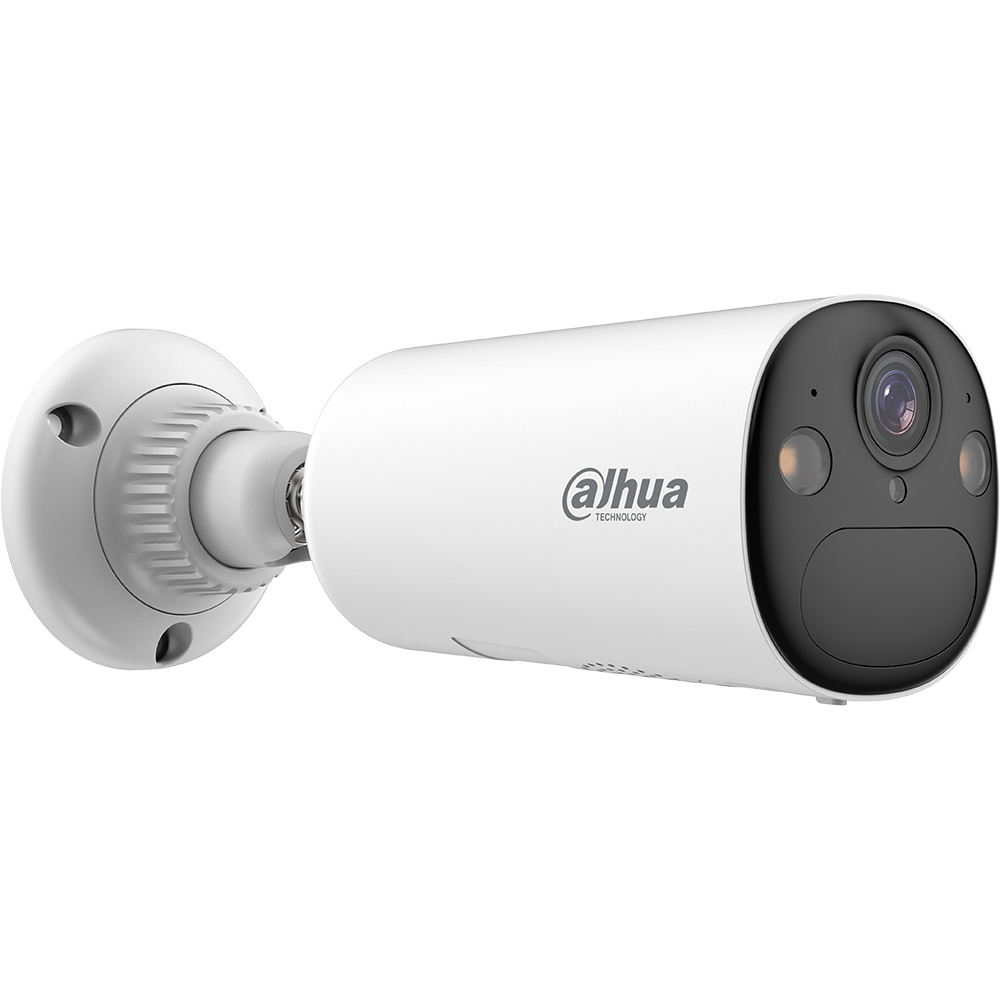 Kit camera IP Wireless exterior DAHUA DH-BF8CP-XL/M0508, 8MP, 2160p, IP66, IR, Detectie AI, baterie solara, alb