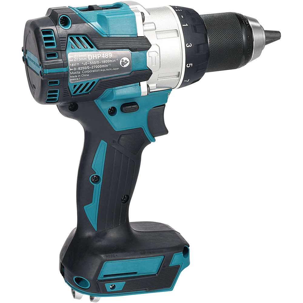Masina de gaurit si insurubat cu percutie MAKITA DHP489Z, 18V, 1800rpm, 73Nm