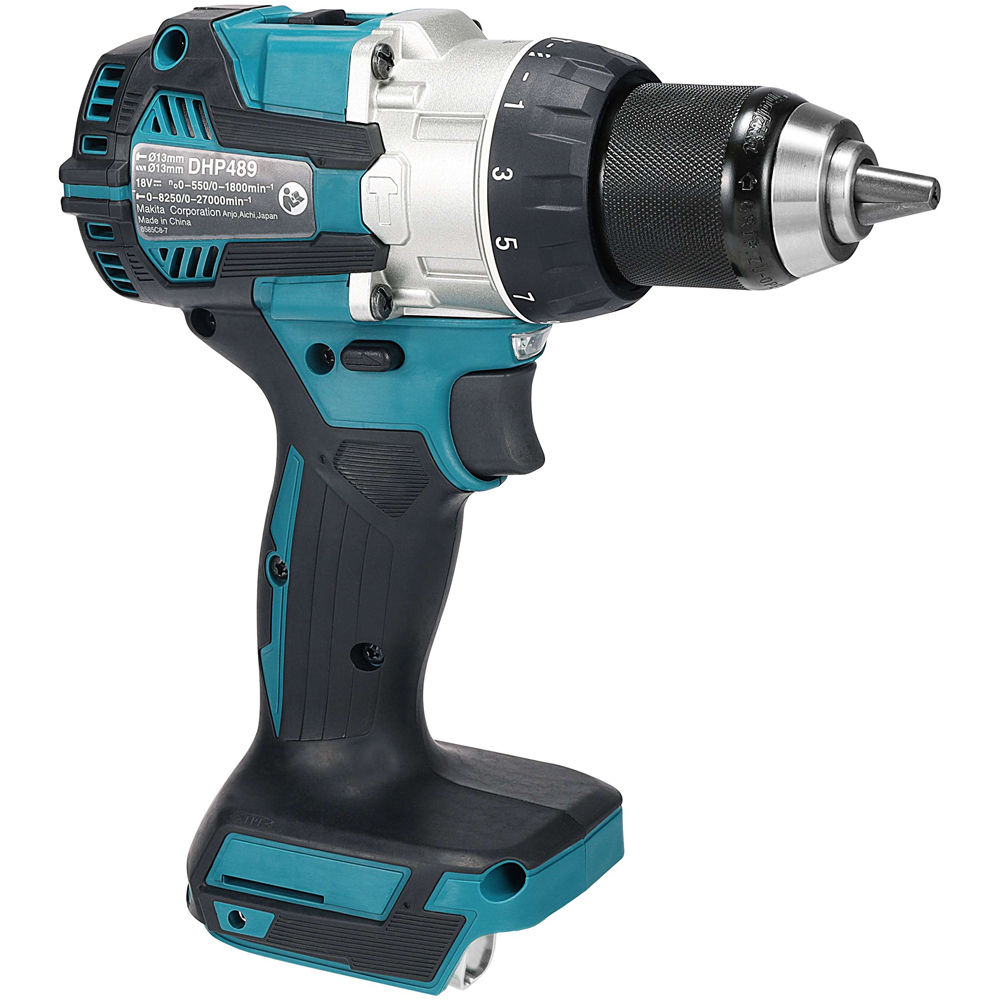 Masina de gaurit si insurubat cu percutie MAKITA DHP489Z, 18V, 1800rpm, 73Nm