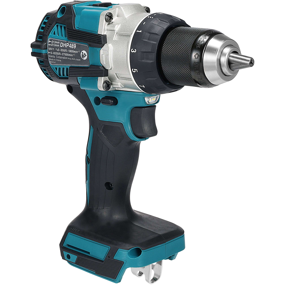 Masina de gaurit si insurubat cu percutie MAKITA DHP489Z, 18V, 1800rpm, 73Nm