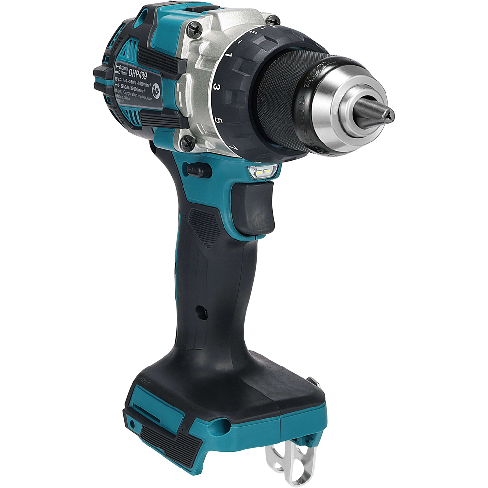 Masina de gaurit si insurubat cu percutie MAKITA DHP489Z, 18V, 1800rpm, 73Nm