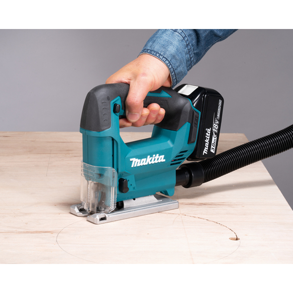 Fierastrau pendular MAKITA DJV186Z, 18V, 2900SPM, 65mm, turcoaz, fara acumulator