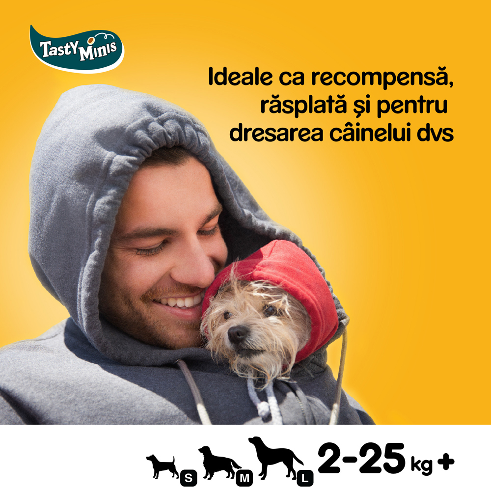 Recompensa pentru caini PEDIGREE Tasty Minis, Pui, 130 g