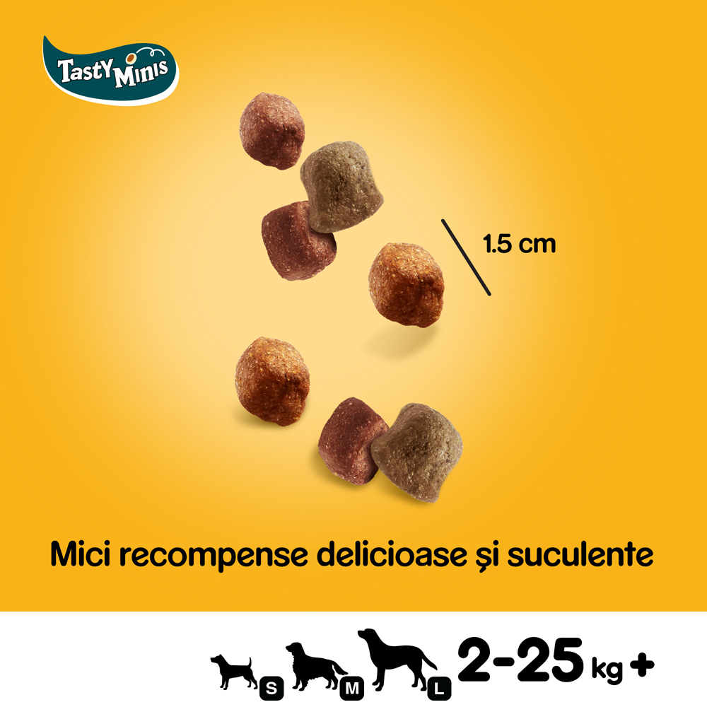 Recompensa pentru caini PEDIGREE Tasty Minis, Pui, 130 g