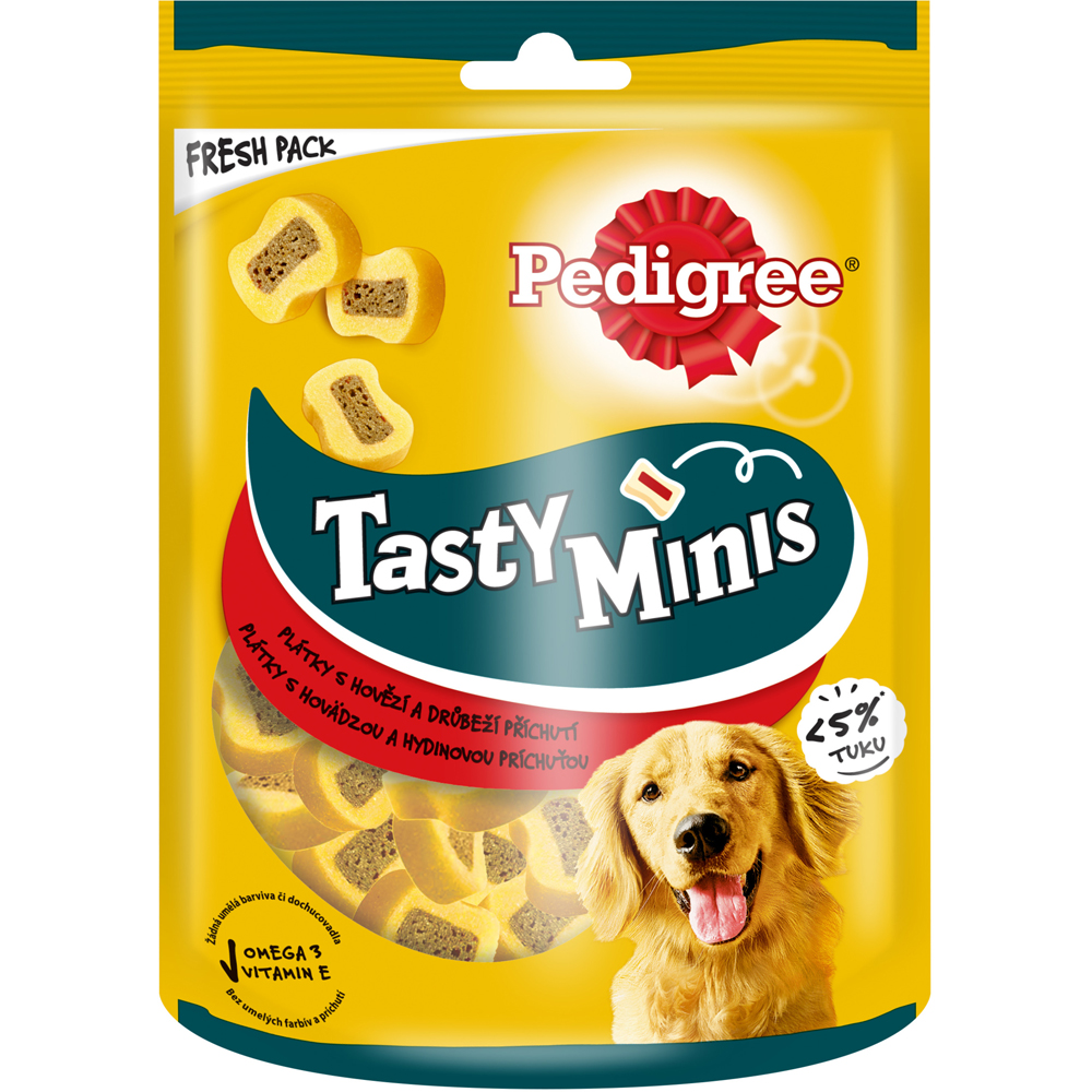 Recompensa pentru caini PEDIGREE Tasty Minis, Vita, 155 g