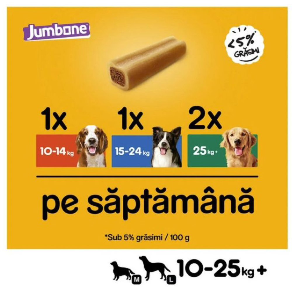 Recompensa pentru caini PEDIGREE Jumbone, Adult, Vita si pasare, 180 g